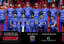 SLCL පළාත් ලීග් ශූරතාවය තඹපණ්ණි ස්කොපියෝස් කණ්ඩායමට